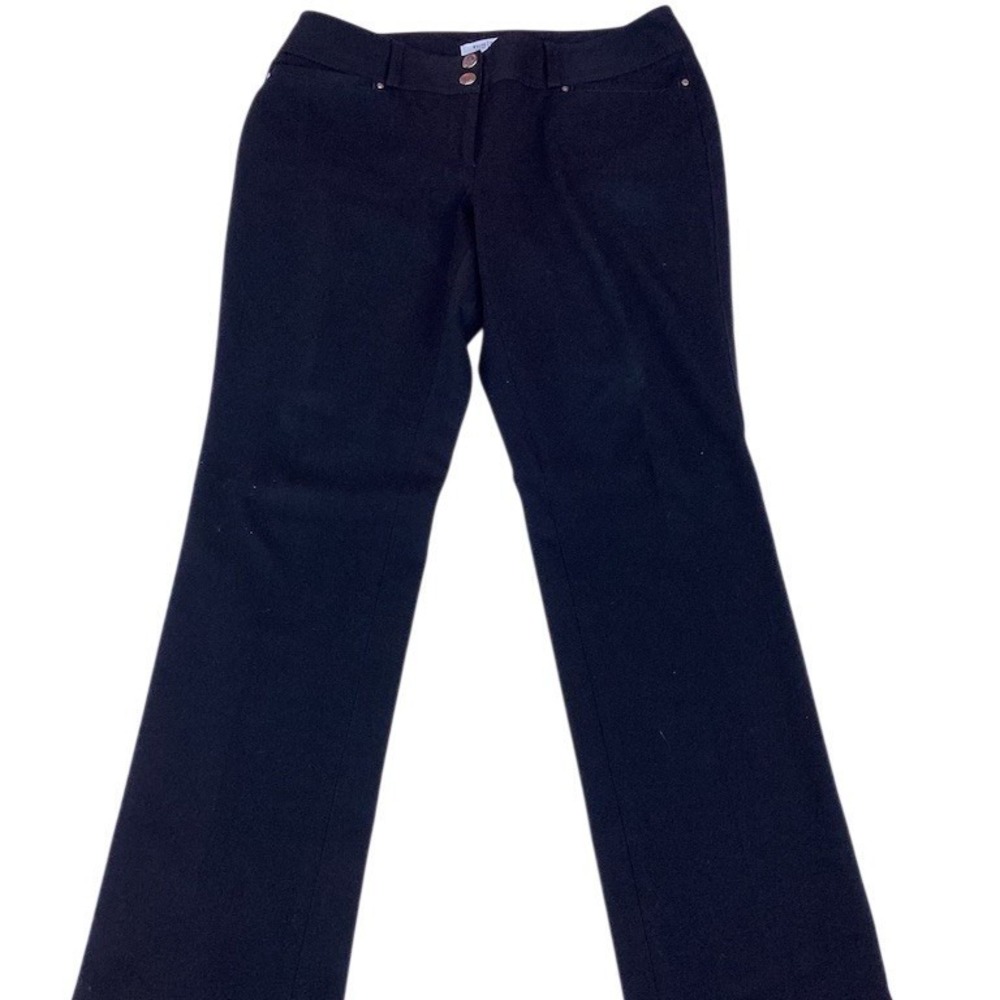 White House Black‎ Market Pants Womens 8 Black Slim Straight Mid Rise 8r
